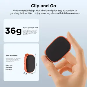 FS01 Portable Bluetooth Speaker with Clip-on Design, Outdoor Portable Speaker, Waterproof and Heavy Bass