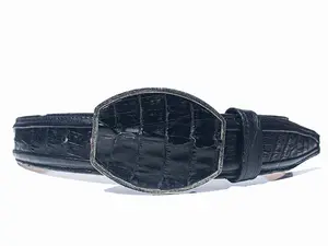 Men's Natural ZRoc Tail Leather Belt with Tail buckle