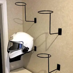 1pc Motorcycle helmet hook jacket hanger display wall-mounted