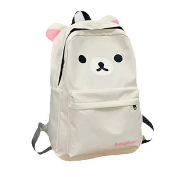 Rilakkuma Bear Backpack Kawaii School Bag Lightweight Travel Daypack for Daily Use and Outdoor Activities