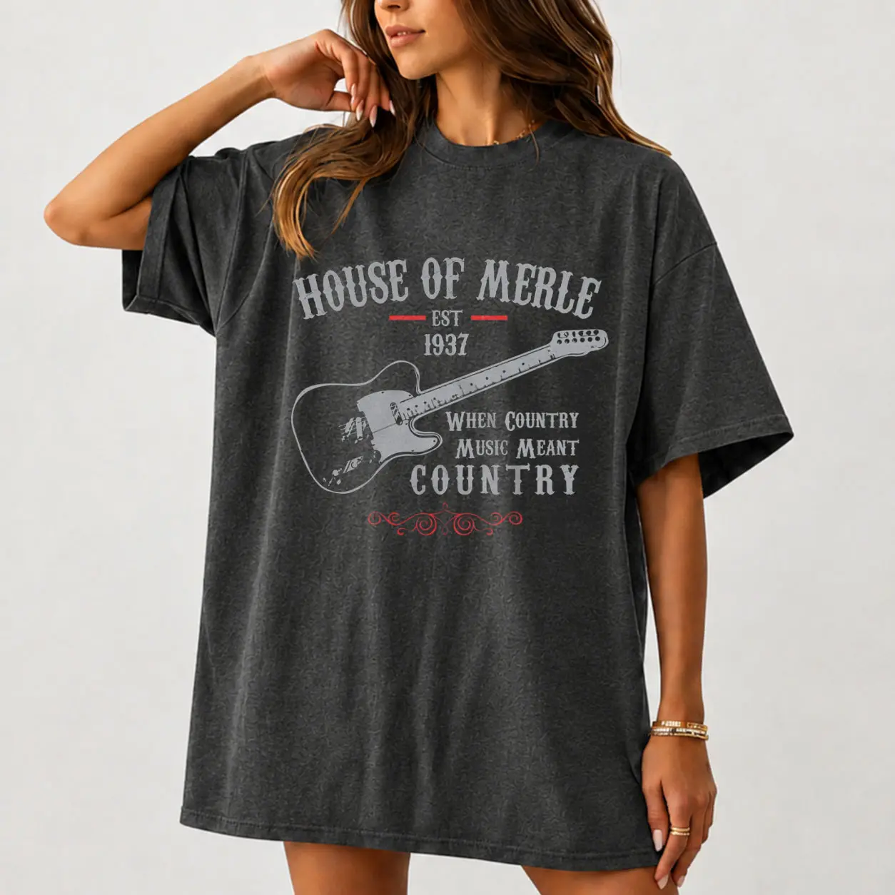 House of Merle Haggard Vintage T-Shirt, When Country Music Meant Country Graphic Tee, Country Fan Gift