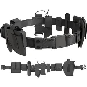 Law Enforcement Utility Belt- Ultimate  Gear for  Professionals |  Belts with 10 Essential Holsters