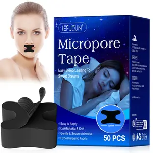 50pcs Sefudun Microporous Knitted Elastic Patch, Breathable Tape, Sleep Mouth Tape, Comfortable Soft Allergy-Free Fabric, Sleep Aid, Anti-Snore