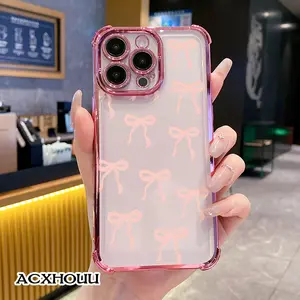 Adorable Case for iPhone11/12/13/14/15/16/promax Classic bow Compatible, Lightweight, Anti-Fall | Girly & Chic Style