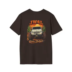 @stacijlee "Ridin Shotgun JW4L"  T-Shirt by 🌵🏜️JeepinWife4Life🏜️🌵 | OFFICIAL CREATOR MERCH | Motor Club Collection