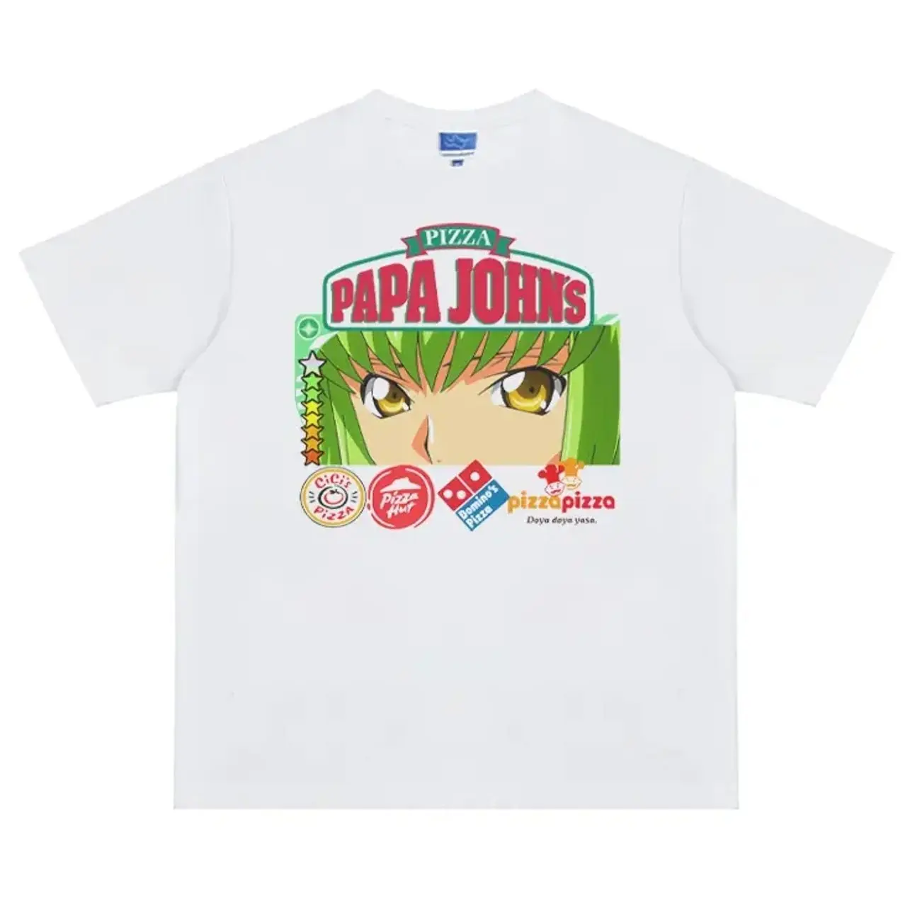 Code Geass "The Witch" Vintage Oversized Tee Anime T-shirt 100% Cotton Original Design Men's Top for Fans Menswear Tshirt W0R
