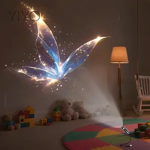 Creative Dreamy Pattern USB Projection Lamp, Portable Clear LED Atmosphere Decor Night Light, Whale Butterfly Jellyfish Starfish Patterns