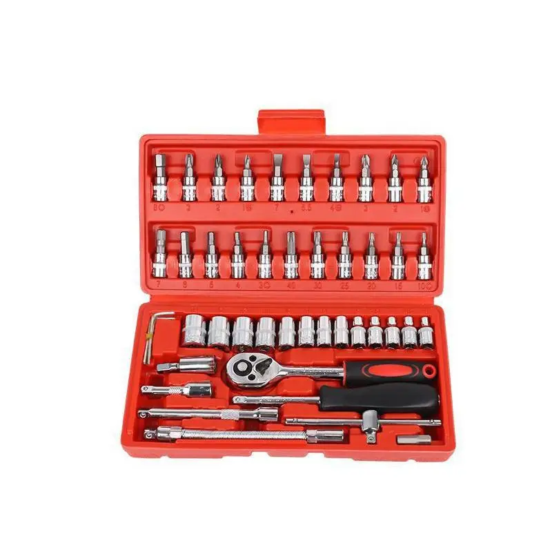Car Repair Tool Kit Socket Set, Car Repair Tool Torque Wrench, Automotive Tools, Car Accessories, Combo Auto Repairing Tool Set