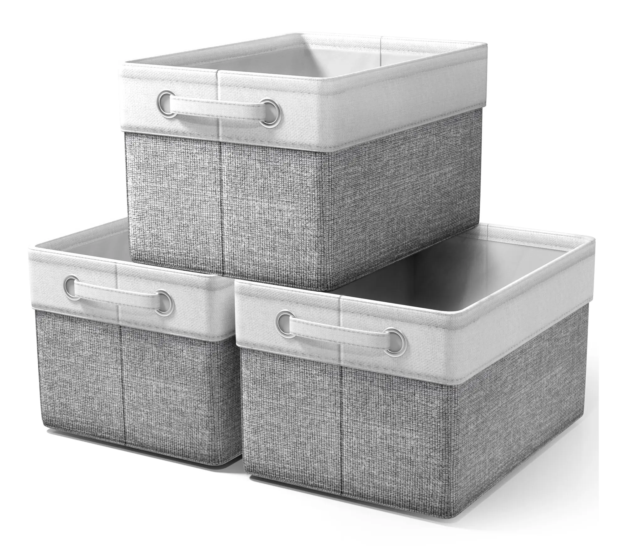 Sorbus 15" Collapsible Storage Bins with Handles - 3 PK Sorbus 15" Collapsible Storage Bins with Handles - 3 PK