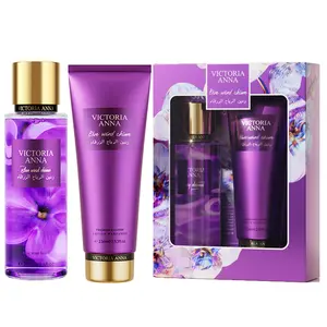 Victoria Anna Blue Wind Chime Gift Box,Fruit Fragrance And Floral Body Spray,Mother's Day Gift,Christmas Gift Box Body Care Kit Body Lotion