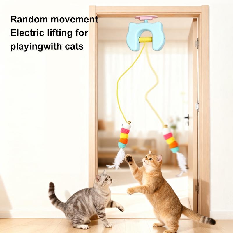 Automatic Indoor Cat Toy, Door-Hanging Pet Activator, Self-Entertaining Stress Relief Ball, Energy-Consuming Electric Interactive Toy