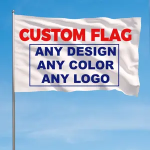 Custom Any Size Single Double Polyester Flags, Personalized Photo /Text Flag, Customized Sports Competition/Company Advertising Logo Banner
