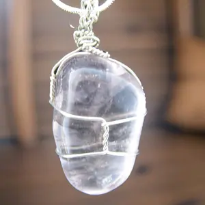 Quartz Crystal Wire Wrapped Necklace