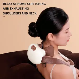 Cervical massage device, shoulder and neck massager, waist and back neck and shoulder kneading device, trapezius muscle massage tool, neck and spine wrap, circulation enhancing device
