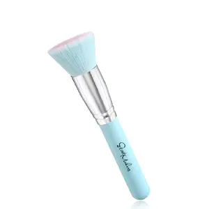 Beauty Brush - Light Blue Handle and Pink Tip Makeup Tool as shown