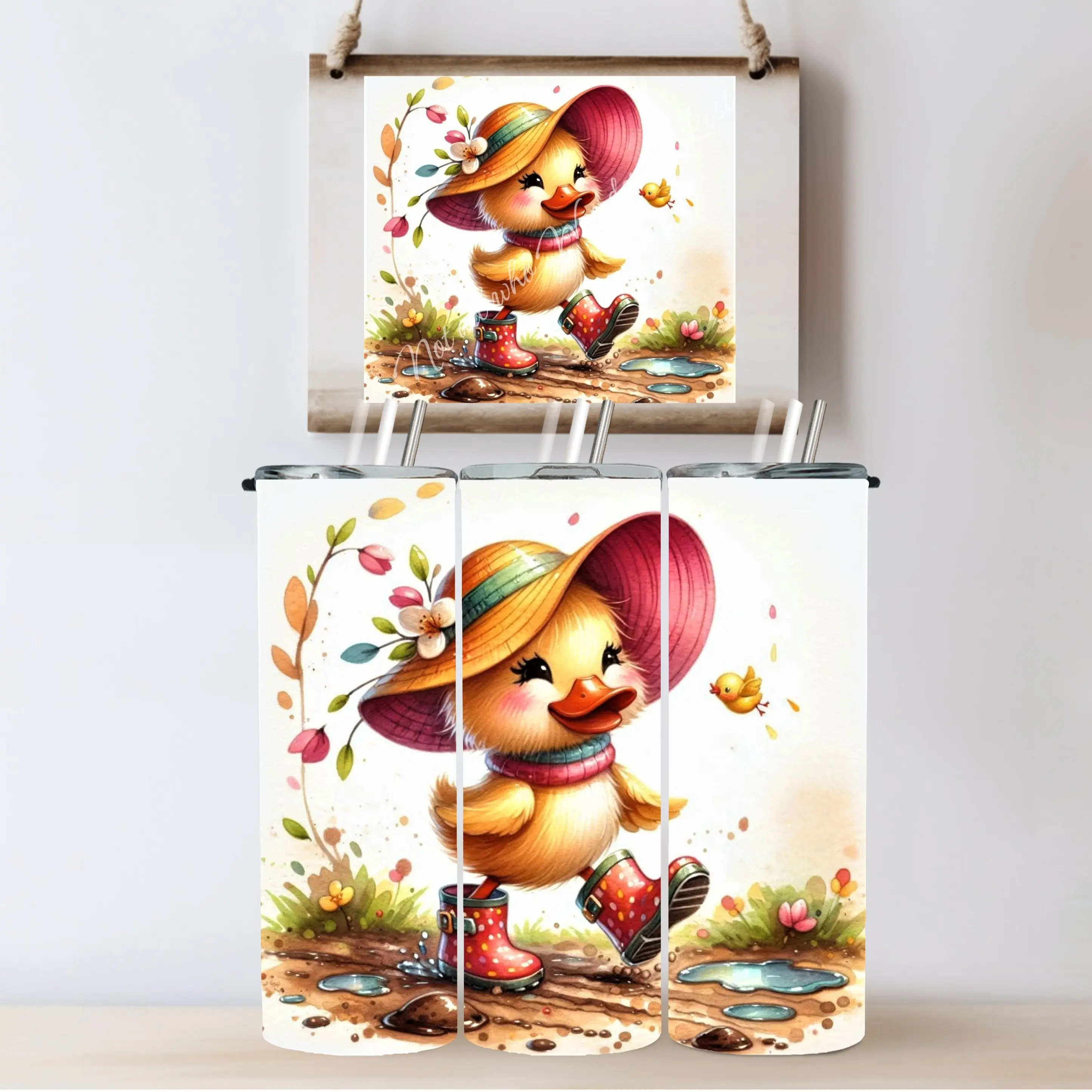 Happy Ducky 20oz Skinny Tumbler