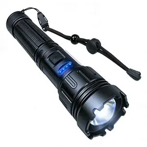 SKYWOLFEYE Rechargeable Flashlight, Super Bright High Lumens Zoomable Flash Light, Red Light COB Fishing Lamps, Powerful Handheld LED Flashlights for Home Emergencies Camping and Car Use