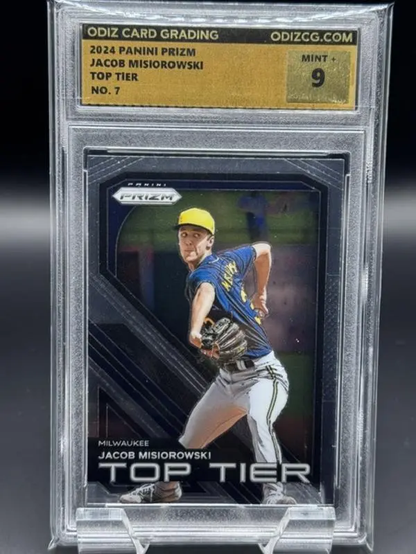 2024 Panini Prizm Baseball Card #7 Jacob Misiorowski Miz Top Tier Graded Mint 9