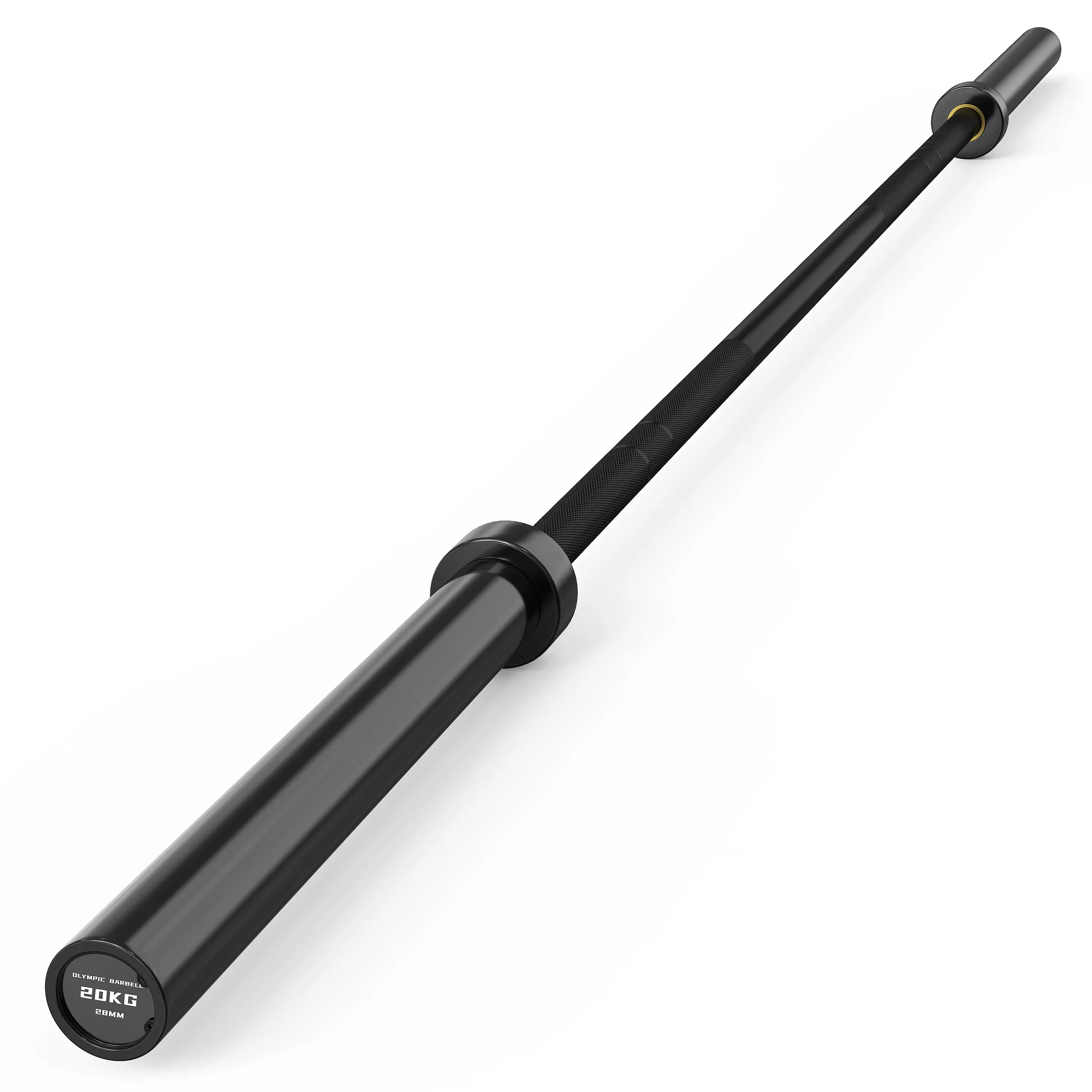 7 ft Olympic Barbell, 45 lb Weight Bar, 2-Inch Sleeves,1000-Pound Capacity, Hybrid Needle Bearings, Brass Bushings, 28 mm Knurl, Dual Grip Marks, Squats, Deadlifts, Bench Presses