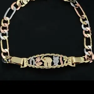 Tri Color Good Luck Chain Bracelet - 7 Potenccias