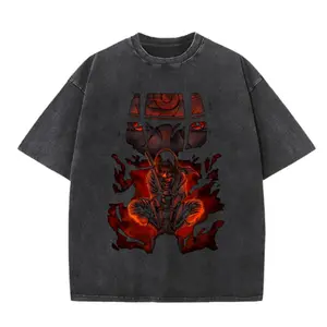 Unisex Itachi Print Crewneck T-Shirt | Retro Anime Streetwear Top for Men & Women, Great Friend Gift