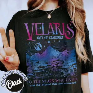 Velaris City Of Starlight Acotar Comfort Colors Shirt,The Night Court Shirt,Bookish Gift,Court Of Thorns And Roses, City Of Starlight Shirt
