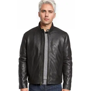 Drake Men's Classic Cowhide Leather Jacket