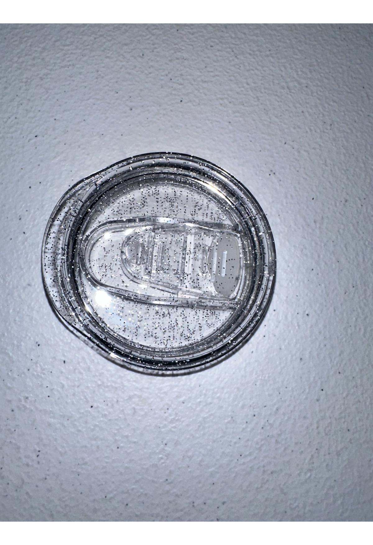 Glitter Clear Replacement Sliding Locking Lid - 20oz Skinny Straight Sublimation Tumbler Color Lid Amy's Tumbler Junkies - Your Favorite Tumbler Shop!