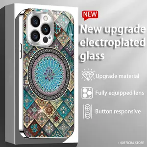 Tribal Forest Phone Case for iPhone 16 Pro Max 15 Plus 14 13 12 11 - Unique Design Shockproof Cover with Responsive Buttons, Stylish Aesthetic Gift, Distinctive Halloween Surprise for Friends Family