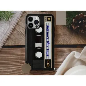 Retro Cassette Tape Vintage Phone Case, Y2K Music Lover Design, Slim Protective Cover for IPhone 11-17 Series, Gift for Music Fans