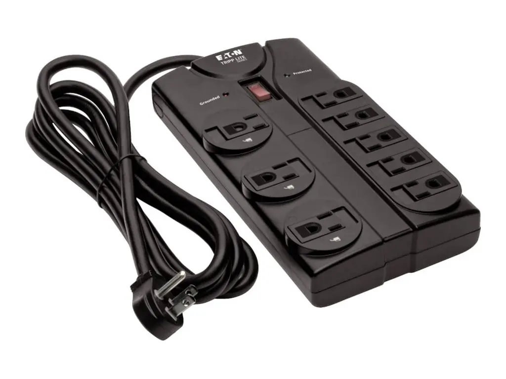 Tripp Lite Protect It! 8-Outlet Surge Protector, 1440 Joules - Black