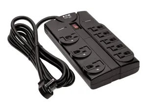 Tripp Lite Protect It! 8-Outlet Surge Protector, 1440 Joules - Black