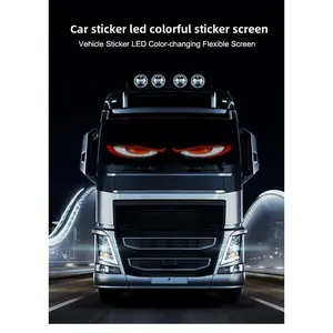 LED Car Demon Eye Ambient Light USB Powered Flexible Screen APP Bluetooth Window Display