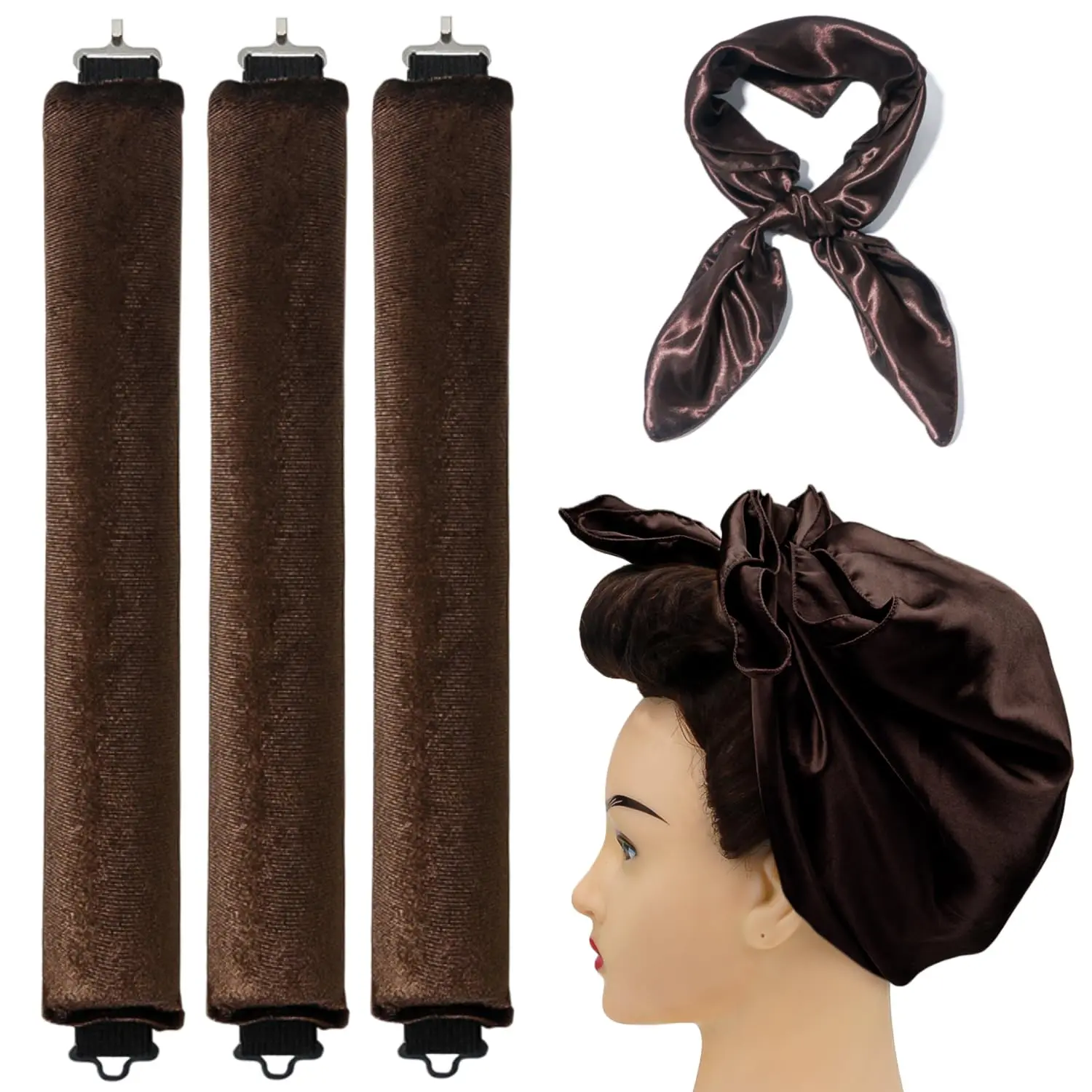 Heatless Hair Curler Overnight Rods Blowout Jumbo, Heatless Curls No Heat Curlers to Sleep in Large Rods Hair Rollers Blowout No Heat Overnight Sleeping Curls Styling Tools