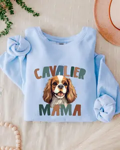 Cavalier King Charles Spaniel Dog Mom Garment Dyed Comfort Colors Sweatshirt