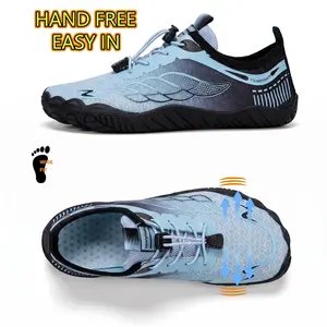 Women’s Wide Toe Box Breathable Quick-Dry Water Shoes, Non-Slip Barefoot Aqua Sneakers, Lightweight Comfort Footwear for Hiking, Camping, Beach, Pool, River Trekking & Running, Ideal for Wide Feet & All Water Activities