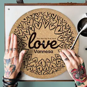 True Love  Turntable Slipmat | Enhanced Static-Repellant Audiophile Vinyl Accessory | Quetzal Studio