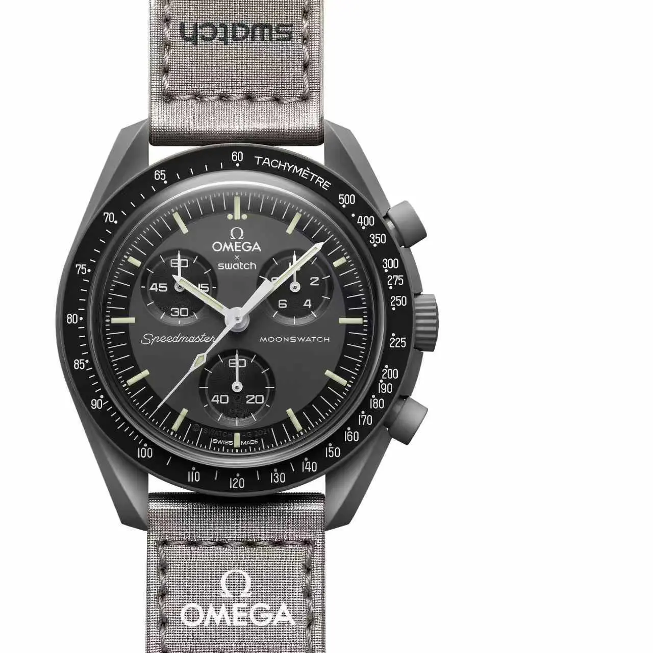 Swatch x Omega Collaboration, Gray, Mercury # SO33A100-28