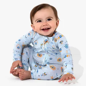 The Eye Blue Bamboo Convertible Footie