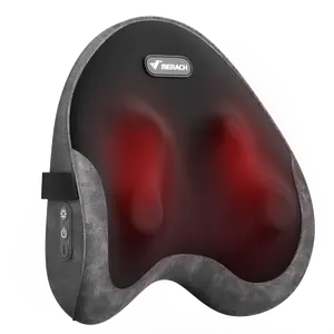 MERACH Portable and Powful Shiatsu Heated Back and Neck Massage Multifunction Deep Tissue Pillow for Back Shoulders Legs Foot Body Muscle Pain Relief Use at Home Car Office TikTokShopBlackFriday