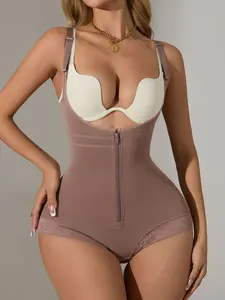 Women's Fajas Colombianas Shapewear Postpartum Tummy Control Body Shaper Butt Lifter Bodysuit christmas  fitness Women's Zippered