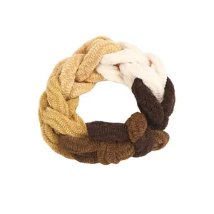 Unius Colorful Hair Tie - 1 piece. Soft knit multi-colored hair accessory to create a stylish look.