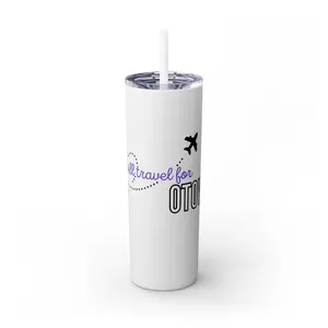 Will Travel for Otown Tumbler with Straw, 20oz