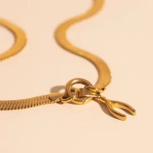 Wishbone Necklace Charm