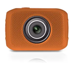 Mini HD Sports Camera 720p Video 2" Touch Screen Waterproof Case Orange