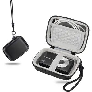 Digital Camera Case for CAMKORY DC403 FHD 1080P/for  PIXPRO FZ55/FZ45/for  IXUS 285 HS/for Lecran, Camera Casewith Mesh Pocket for SD Card.(Black)