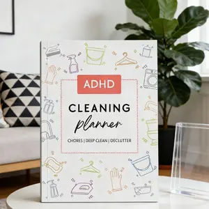 ADHD Family Cleaning Plan Set, ADHD cleaning checklist, home cleaning planner, Deep Clean Checklist for 6-10 Rooms, Home Chore Chart, Task Assignment Template, Printable Planning Pages, Household Cleaning Planner