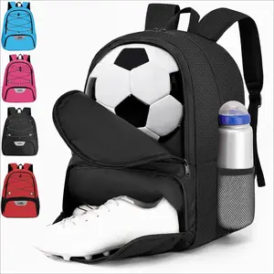 Youth Soccer Bag-Soccer Backpack&Backpack for Football Basketball,with Ball Compartment Separate Cleat Package