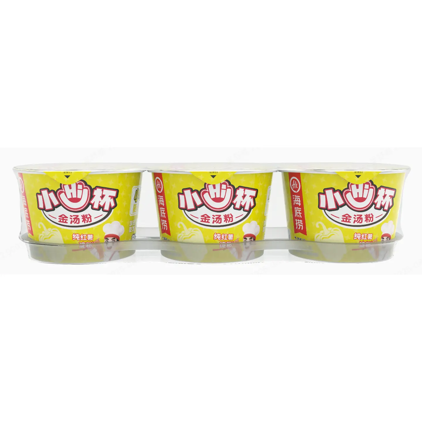 HAIDILAO - Mini Cup Golden Sour Soup Vermicelli 3-Pack Ready-to-Eat Noodles 168g (56g*3)