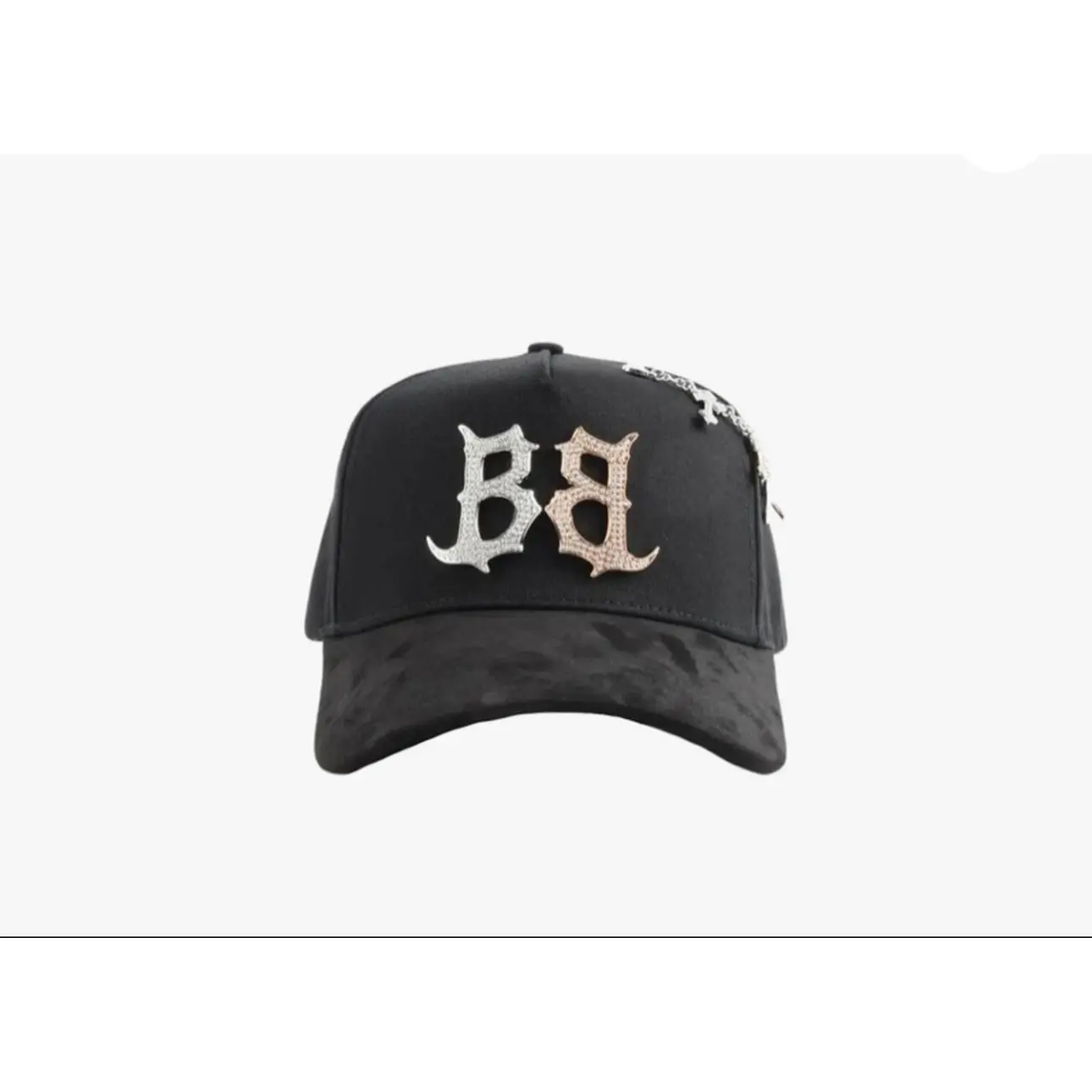 El Barbas Hats Inferno No Box Black Baseball Cap with Embroidered Logo and Adjustable Strap